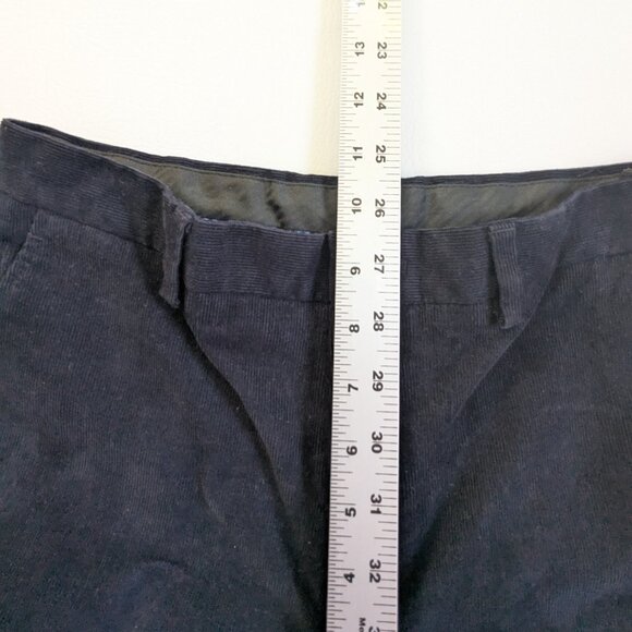 B By Brooks Brothers Big Boys Baccent 16R Corduroy Pants Navy Adjustable Waist - Picture 7 of 9
